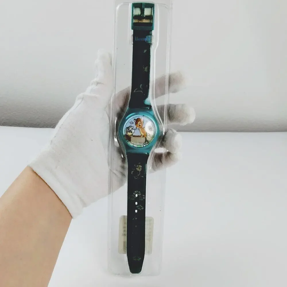 Disney Bambi Vintage Digital Watch Green Plastic Band New